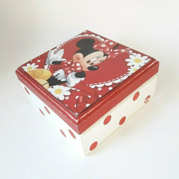 Κουτάκι από ξύλο mtf ποντικάκι 14×14×7εκ. - κορίτσι, κουτί, οργάνωση & αποθήκευση, δώρα για βάπτιση, δώρα γενεθλίων - 4
