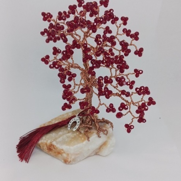 Red bonsai - γυαλί, πέτρα, σπίτι, μέταλλο, διακοσμητικά - 2