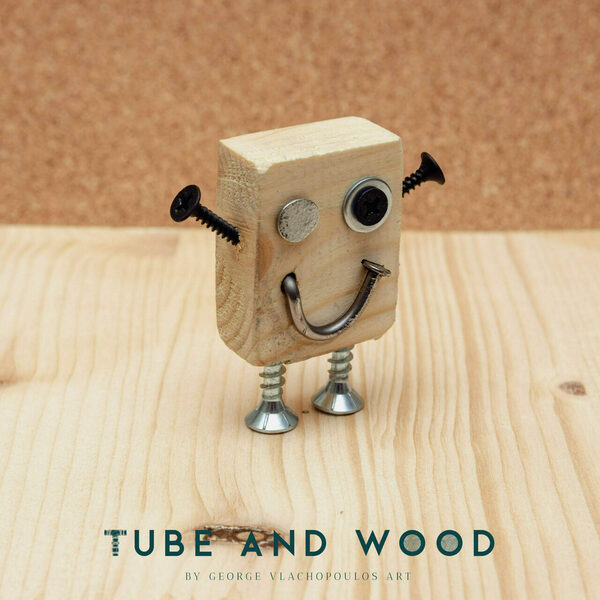 Crazy Robot Διακοσμητικό- TAWCR0024 - ξύλο, mdf, μέταλλο, διακοσμητικά - 2