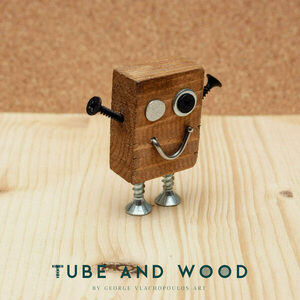 Crazy Robot Διακοσμητικό- TAWCR0025 - ξύλο, mdf, μέταλλο, διακοσμητικά - 2