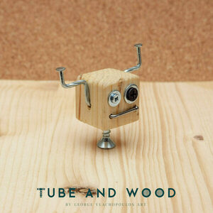 Crazy Robot Διακοσμητικό- TAWCR0034 - ξύλο, mdf, μέταλλο, διακοσμητικά - 2