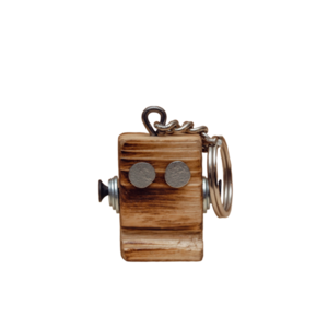Crazy Robot Μπρελόκ – TAWCRKR0002 - ξύλο, πλαστικό, μεταλλικό, ζευγάρια, σπιτιού