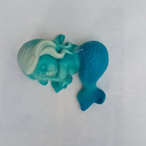 Mermaid σαπουνάκι αρωματικό (δείγμα μπομπονιέρας) - κορίτσι, γοργόνα, αναμνηστικά, baby shower, αρωματικό σαπούνι - 2