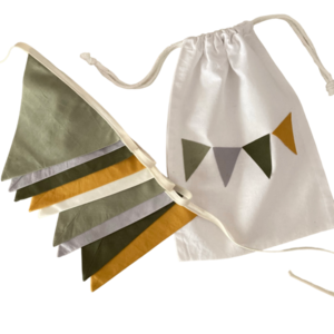 Υφασμάτινο μπάνερ με σημαιάκια για την διακόσμηση του παιδικού δωματίου - κορίτσι, γιρλάντες, banner, διακόσμηση βάπτισης - 2