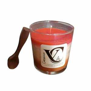 Κερί σόγιας σε γυάλινο ποτήρι με άρωμα cheesecake 250g - αρωματικά κεριά - 2