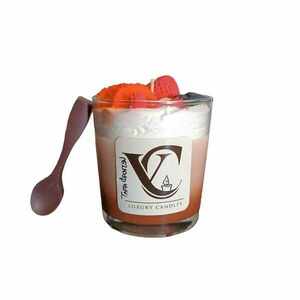 Κερί σόγιας σε γυάλινο ποτήρι με άρωμα τάρτας φρούτων 250g - αρωματικά κεριά
