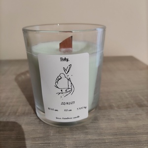 Candle for Baby - αρωματικά κεριά, δώρο γέννησης, διακοσμητικό παιδικού δωματίου, ενθύμια γέννησης - 3