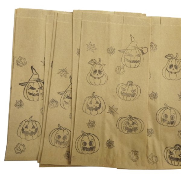 Χάρτινα σακουλάκια Halloween2 (12 τεμάχια ) - halloween, διακοσμητικά