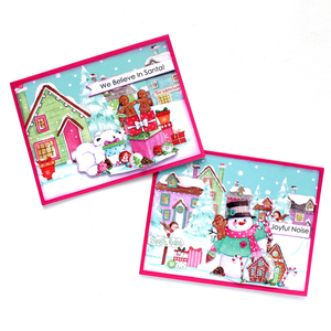 Χριστουγεννιάτικη 3d ευχετήρια κάρτα "We believe in Santa" - χαρτί, scrapbooking, ευχετήριες κάρτες - 5