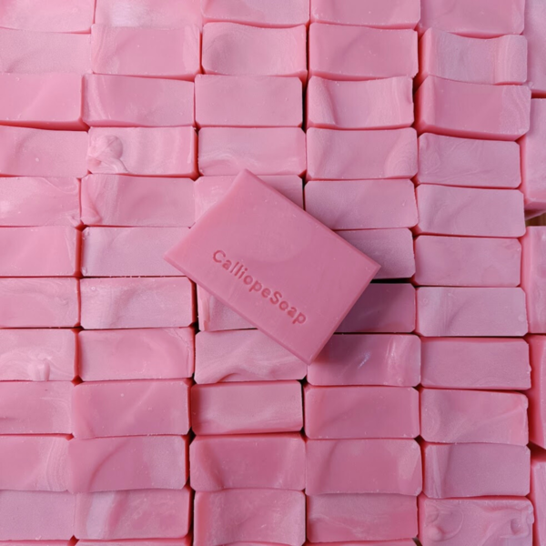 Pink Jasmine Soap. Με μετάξι Tussah & καολίνη, άρωμα γιασεμί 90g - χεριού, προσώπου, σώματος - 2