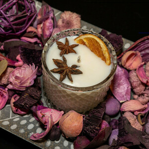 Κερί σόγιας σε φοντανιέρα με άρωμα τσουρέκι - χειροποίητα, αρωματικά κεριά, κερί σόγιας - 2