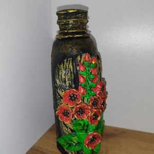 Μπουκάλι λουλούδια - γυαλί, διακοσμητικά - 2