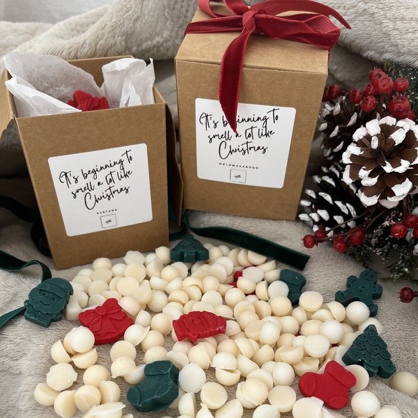 Χριστουγεννιάτικα melts από κερί σόγιας σε διάφορα σχέδια - χριστουγεννιάτικα δώρα, αρωματικά χώρου, waxmelts - 2