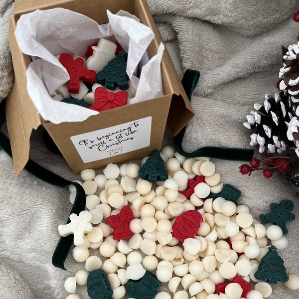 Χριστουγεννιάτικα melts από κερί σόγιας σε διάφορα σχέδια - χριστουγεννιάτικα δώρα, αρωματικά χώρου, waxmelts