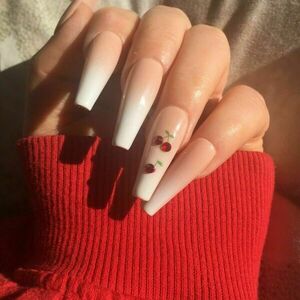 Press On Nails - Ombre Cherry Baby - μακιγιάζ και νύχια - 3