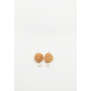 Σκουλαρίκι Κρεμαστό Μπάλα Μαργαριτάρι Ορείχαλκος - μαργαριτάρι, ασήμι 925, κρεμαστά, γάντζος - 5