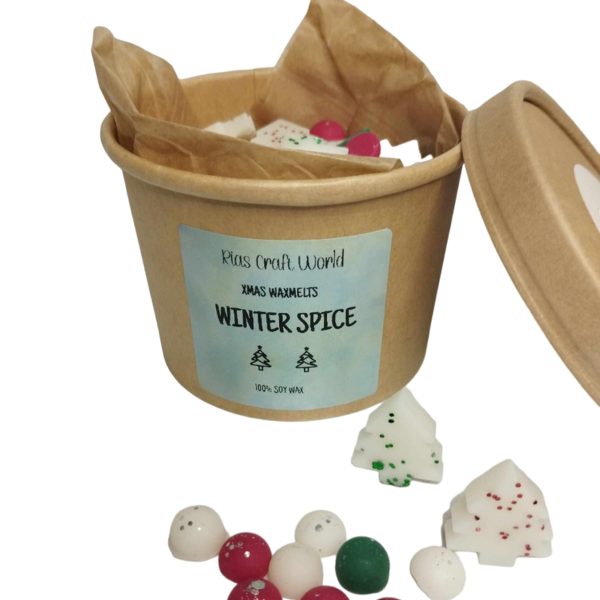 Χειροποιητα Wax Melts Χριστουγεννιατικα Δεντρακια Και Mini Dots Σε Αρωμα Της Επιλογης Σας - αρωματικά κεριά, χριστουγεννιάτικα δώρα, αρωματικό χώρου, 100% φυτικό