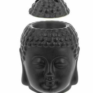 Κεραμικός αρωματιστής Βούδας με Καπάκι Μαύρο - αρωματικά χώρου - 2
