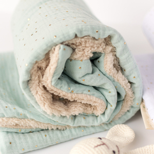 Κουβέρτα Αγκαλιάς 70x70εκ - Κουβέρτα για Καρότσι - Κουβερτούλα για Νεογέννητο - Δώρο για Μωρό - κορίτσι, αγόρι, μουσελίνα, κουβέρτες - 5