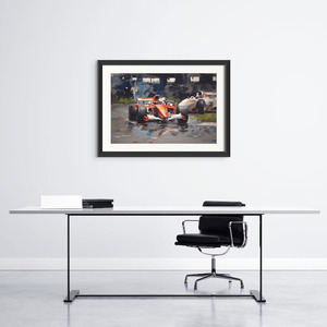 "Race Track" - Αριθμημένο Συλλεκτικό Αντίτυπο σε καμβά 40x60 - πίνακες & κάδρα, καμβάς, αυτοκίνητα, πίνακες ζωγραφικής - 5