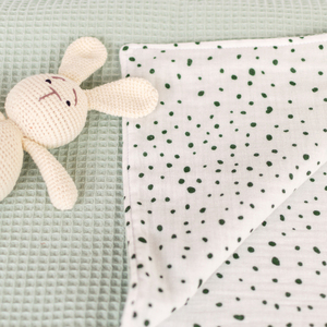 Κουβέρτα Κούνιας 140x100εκ - Βρεφική Κουβέρτα Πικέ & Μουσελίνα - Βαμβακερή Κουβερτούλα για Νεογέννητο - Δώρο για Μωρό - αγόρι, κουβέρτες - 3