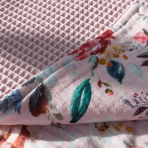 Ροζ Βρεφική Κουβερτούλα Αγκαλιάς 70x70εκ - Δώρο για Κορίτσι - Κουβέρτα Μωρού - κορίτσι, κουβέρτες - 2