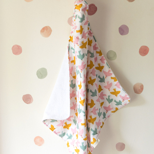 Βρεφικό Μπουρνούζι Κάπα- Δώρο Μωρού - Μπουρνούζι Νεογέννητου - κορίτσι, δώρα για μωρά, πετσέτες - 3