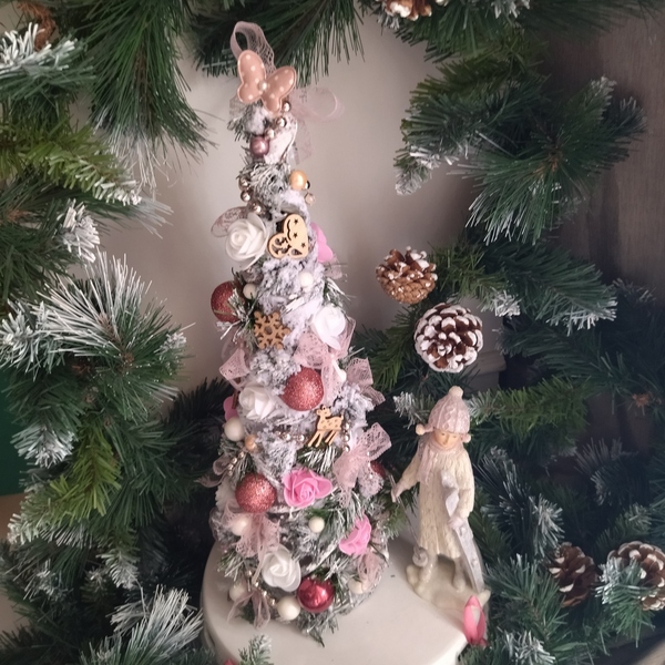 Χριστουγεννιάτικο δεντράκι 40cm - πλαστικό, κορίτσι, διακοσμητικά, δέντρο - 2