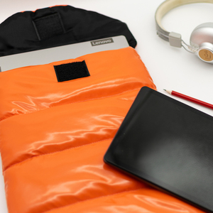 Πορτοκαλί Θήκη Tablet - Puffer Θήκη Laptop - Τσάντα Φάκελος Tablet - Προστασία Laptop - Τσάντα Βινυλίου - ύφασμα - 4