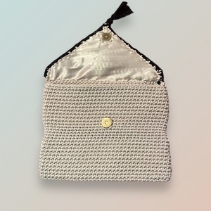 Πλέκτη τσάντα φάκελος - νήμα, φάκελοι, all day, χειρός, πλεκτές τσάντες - 2