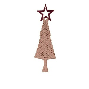 .Χριστουγεννιάτικο δέντρο με αστέρι - μακραμέ