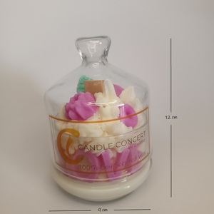 Αρωματικό κερί σόγιας σε φοντανιέρα "LOVE" 500gr - αρωματικά κεριά, κεριά, ημέρα της μητέρας, δωρο για επέτειο - 3