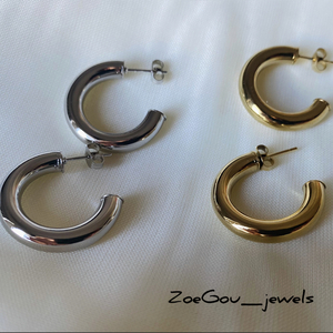 Semi circles..silver or gold? - ατσάλι, καρφάκι