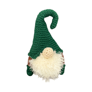 Gnome - Αγ. Βασίλης με γεννιάδα | 16-18εκ. | Πλεκτό βαμβακερό χειροποίητο (με/χωρίς κρεμαστό) - νήμα, διακοσμητικά, χριστουγεννιάτικα δώρα, άγιος βασίλης