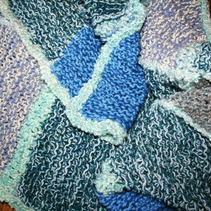 Κουβερτούλα γαλάζια 90Χ110 εκ. χειροποίητη πλεκτή, παιδική-ριχτάρι - πλεκτό, αγόρι, κουβέρτες - 2