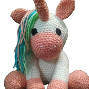 Πλεκτό Unicorn Amigurumi - κορίτσι, μονόκερος, amigurumi, πλεχτή κούκλα