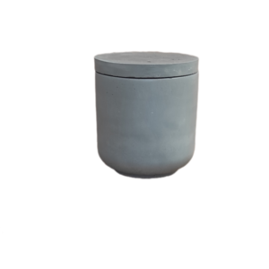 Κερί 160gr. σε δοχείο με καπάκι - βάζα & μπολ, σπίτι, τσιμέντο, κερί