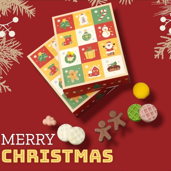 12ήμερο Χριστουγεννιάτικο Άρωματικο Ημερολόγιο - Xmas Wax Melts Advent Calendar - αρωματικά χώρου, soy wax, wax melt liners - 5