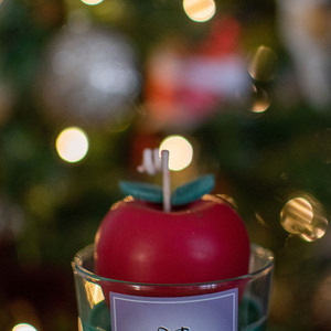 Αρωματικό Κερί Σόγιας Σε Ποτήρι 180γρ Με Άρωμα Μήλο και Κανέλα - αρωματικά κεριά, soy candle, soy candles