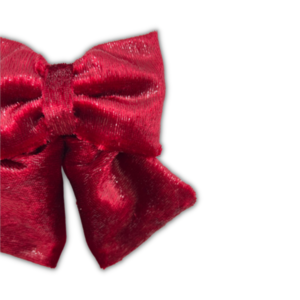 Shiny red bow - ύφασμα, φιόγκος, για τα μαλλιά, hair clips - 2