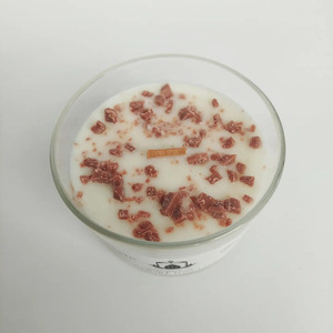 Τσουρέκι από λευκό κερί σόγιας (6cm × 8cm × 8cm 130ml) - αρωματικά κεριά, vegan friendly, soy candle, soy wax - 2