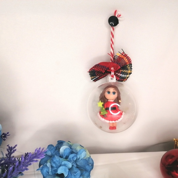 Χειροποίητο Χριστούγεννιατικο στολίδι από πλυμερικό πηλό. - πλαστικό, μαμά, στολίδια, δέντρο, μπάλες - 3