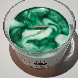 Nordic Wonderland ένα θεαματικό άρωμα που σας μεταφέρει σε ένα παγωμένο δάσος γεμάτο έλατα, από λευκό κερί σόγιας (6cm × 8cm × 8cm 130ml) - αρωματικά κεριά, αρωματικό χώρου, vegan friendly, soy candle, soy wax - 2