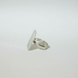 Ασημένιο σφυρήλατο δαχτυλίδι - ασήμι 925, γεωμετρικά σχέδια, αυξομειούμενα - 2