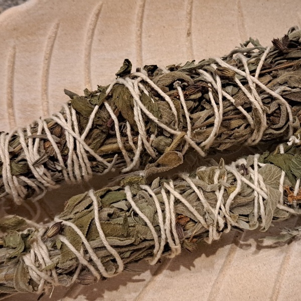 Θυμίαμα ματσάκι βότανων - smudge stick - χριστουγεννιάτικα δώρα, 100% φυσικό, πρακτικό δωρο - 2