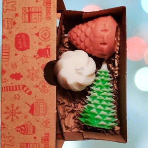 Christmas Gift Box 2 - αρωματικά κεριά, χριστουγεννιάτικα δώρα, κεριά, αρωματικό χώρου
