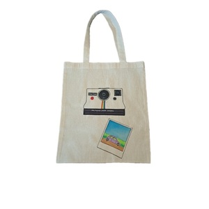Βαμβακερή τσάντα POLAROID - ύφασμα, vintage, ζωγραφισμένα στο χέρι, ώμου, πάνινες τσάντες
