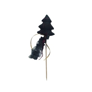 Διακοσμητικό δεντράκι σε στικάκι - 27 εκατοστά. - ύφασμα, διακοσμητικά, χριστούγεννα, δέντρο