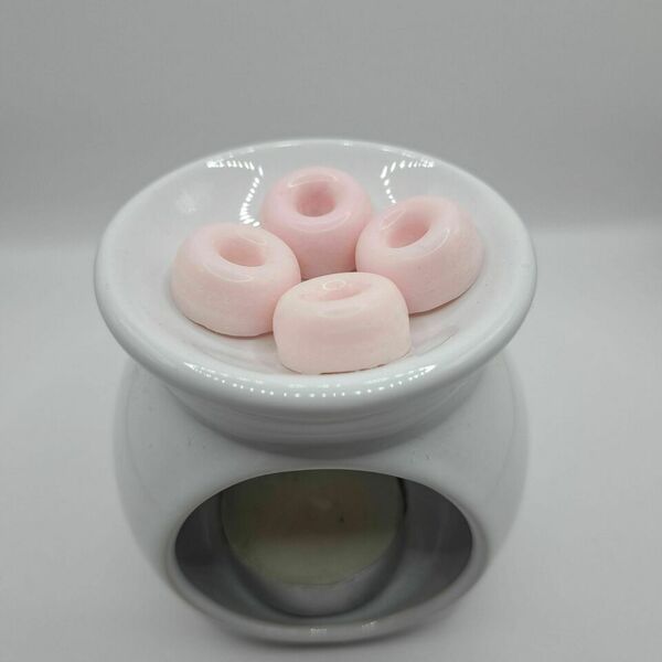 Wax melts σχήμα ντόνατ από κερί σόγιας 6τμχ - δωράκι, αρωματικά κεριά, waxmelts, soy wax - 4