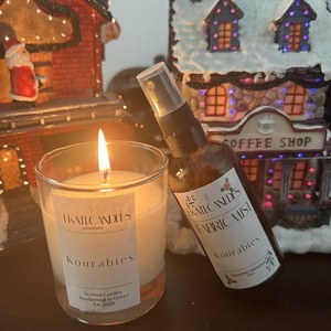 Kourabies set - αρωματικά κεριά, χριστουγεννιάτικα δώρα, σετ δώρου, vegan κεριά - 2